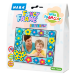 NARA Fancy Frame – DIY Kit with 5 Foam Clay Colours & Photo Frame. Easy, Creative Fun for Kids Ages 3+. Perfect for Modelling Clay Activities, Gifts & Imaginative Play