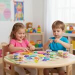 Kiddy Clay 6 Colours Modelling Dough Set - 120g Each - 12 Tubs, 12 Fun Shape Cutters, Soft, Air-Drying Clay for Creative Crafting, Packed in Display Box, Ideal for Arts, Crafts & DIY Projects - 720g - Image 2