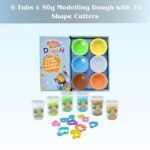 Kiddy Clay Modelling & Sculpting Clay Set for Soft and Slim - Multicolor - Non-Sticky Material, Ideal for Arts, Crafts, and School Projects - Pack of 3 (100g, 150g & 165g) (Copy) - Image 2