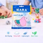NARA 50g Light Clay, Air-Dry Modeling Clay for Kids, Artists & DIY Crafts – Soft, Lightweight, Easy to Mold, Ideal for Sculpting & Creative Projects (Multicolour) - Image 3