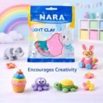NARA 50g Light Clay, Air-Dry Modeling Clay for Kids, Artists & DIY Crafts – Soft, Lightweight, Easy to Mold, Ideal for Sculpting & Creative Projects (Multicolour) - Image 4