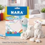 NARA 50g. White Color Light Clay, Air-Dry Modeling Clay for Kids, Artists & DIY Crafts – Soft, Lightweight, Easy to Mold, Ideal for Sculpting & Creative Projects - 50 g. - Image 3