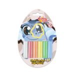 Kiddy Clay Modelling & Sculpting (50g.) & Shape Maker in Blister Card, Colourful Reusable DIY Soft, Creative Art Skill & Crafts, Ideal Gift for Kids - Sticks of Clay & Blister Card