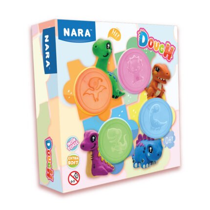 NARA Dough Set - 50g Each - 4 Tubes, Soft, Clay for Creative, DIY Projects