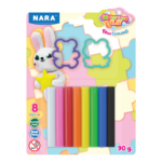 8 Vibrant colour Modelling & Sculpting Clay (90 g.) + 2 Cutter - Reusable DIY Art & Crafts, Children Soft Clay, Ideal Gift for Kids