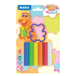 6 Vibrant colour Modelling & Sculpting Clay (25 g.) + 1 Cutter - Reusable DIY Art & Crafts, Children Soft Clay, Ideal Gift for Kids