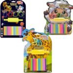 Kiddy Clay Modelling & Sculpting Clay Set for Soft and Slim - Multicolor - Non-Sticky Material, Ideal for Arts, Crafts, and School Projects - Pack of 3 (100g, 150g & 165g)