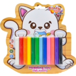 Pack of 12 Modelling & Sculpting Clay (200 g.), Colourful Reusable DIY Soft, Creative Art & Crafts, Ideal Gift for Kids, 12 Neon Colours Set, Sticks of Clay & Blister Card